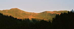 Solnedgang over Monts du Cantal