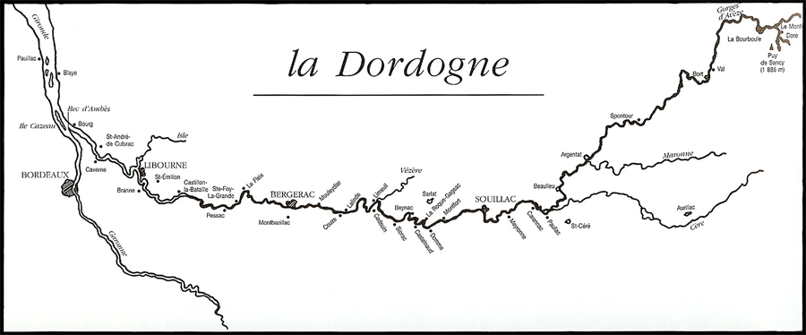 Dordognes løb fra Puy de Sancy til Atlanterhavet